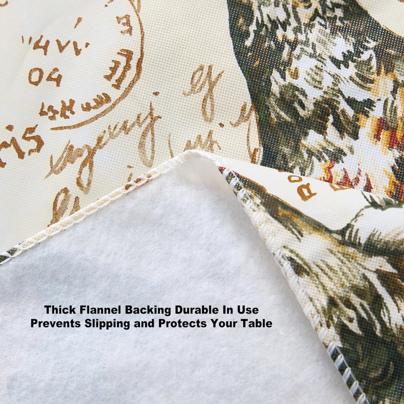 Newbridge Farm Fresh Rooster Rectangle Vinyl Flannel Backed Tablecloth, 60 x 84 Inch, Indoor Outdoor Vinyl Table Cloth, Roosters and Hens - Image 2